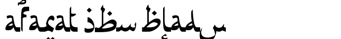 шрифт Afarat Ibn Blady