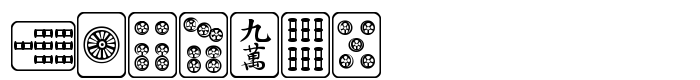 предпросмотр шрифта Mahjong