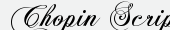 шрифт Chopin Script