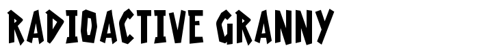 шрифт Radioactive Granny