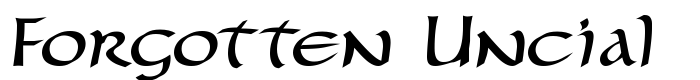 шрифт Forgotten Uncial