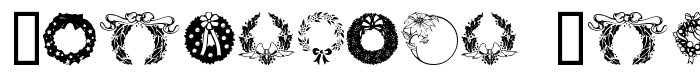 предпросмотр шрифта Christmas Wreath