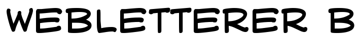 шрифт WebLetterer BB