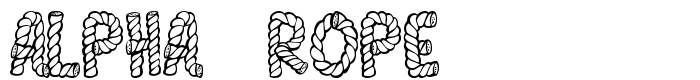 шрифт Alpha Rope
