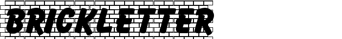 предпросмотр шрифта Brickletter
