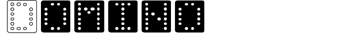 шрифт Domino