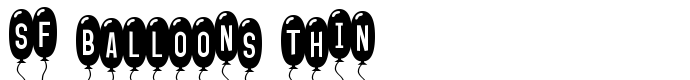 предпросмотр шрифта SF Balloons Thin