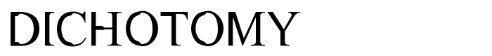 шрифт Dichotomy