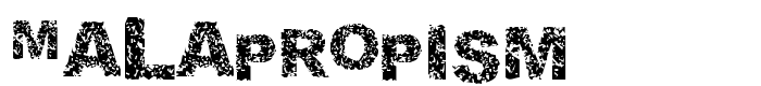 шрифт Malapropism