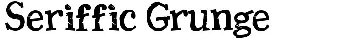 шрифт Seriffic Grunge