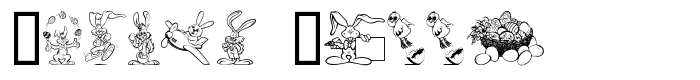 предпросмотр шрифта Easter Bunny