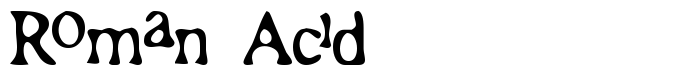 шрифт Roman Acid