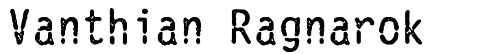шрифт Vanthian Ragnarok