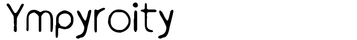 шрифт Ympyroity