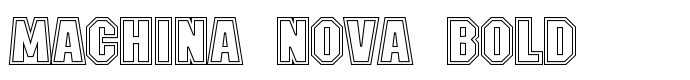 шрифт Machina Nova Bold