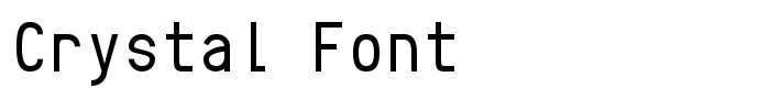 шрифт Crystal Font