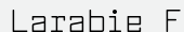 шрифт Larabie Font