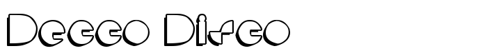 шрифт Decco Disco