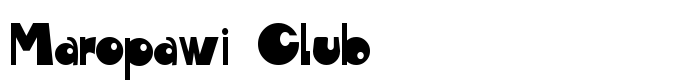 шрифт Maropawi Club