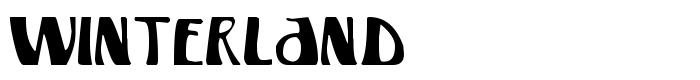 шрифт Winterland