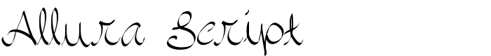 шрифт Allura Script