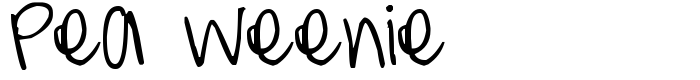 шрифт Pea Weenie