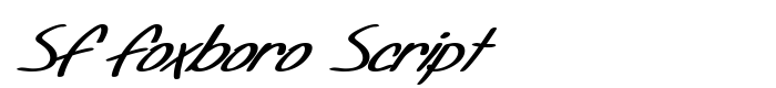 шрифт SF Foxboro Script