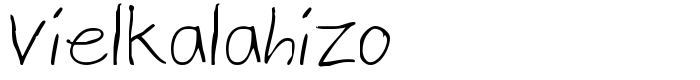 шрифт Vielkalahizo