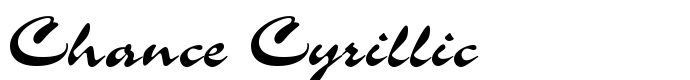 шрифт Chance Cyrillic