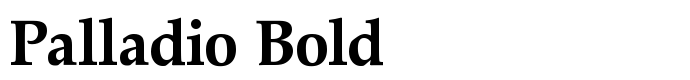 шрифт Palladio Bold