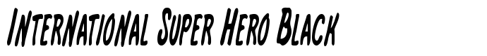 шрифт International Super Hero Black