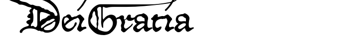 шрифт DeiGratia