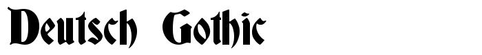 шрифт Deutsch Gothic
