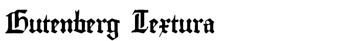 предпросмотр шрифта Gutenberg Textura