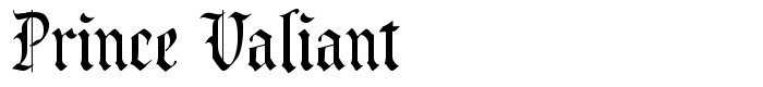 шрифт Prince Valiant