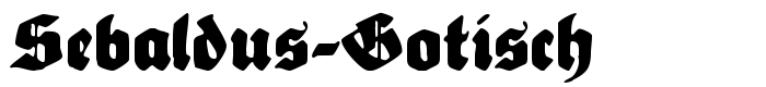 шрифт Sebaldus-Gotisch