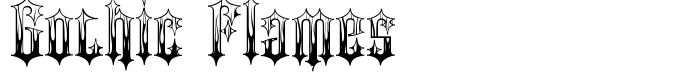 шрифт Gothic Flames