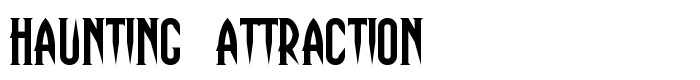 шрифт Haunting Attraction