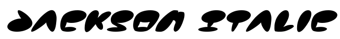 шрифт Jackson Italic