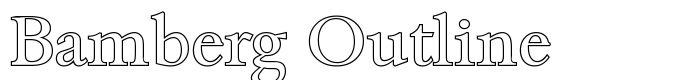 шрифт Bamberg Outline