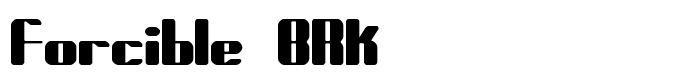 шрифт Forcible BRK