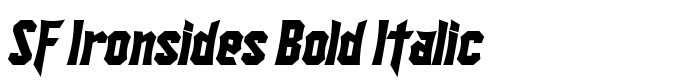 предпросмотр шрифта SF Ironsides Bold Italic