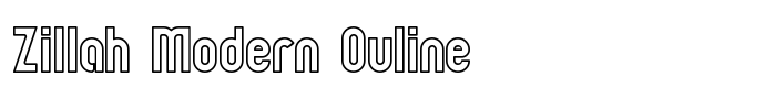 шрифт Zillah Modern Ouline
