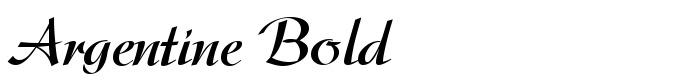 шрифт Argentine Bold