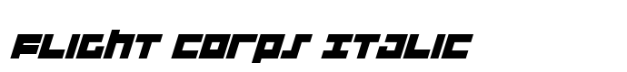 шрифт Flight Corps Italic