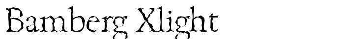 шрифт Bamberg Xlight 