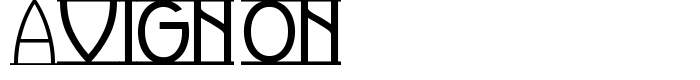 шрифт Avignon