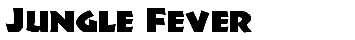 шрифт Jungle Fever