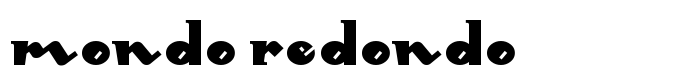 шрифт Mondo Redondo