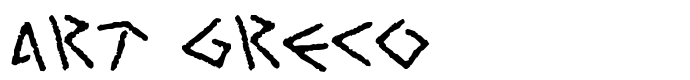 шрифт Art Greco